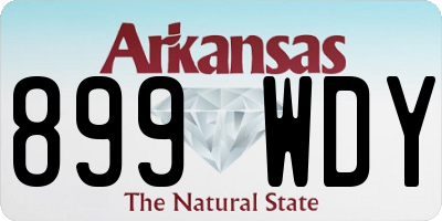 AR license plate 899WDY