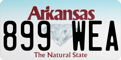 AR license plate 899WEA