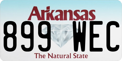 AR license plate 899WEC
