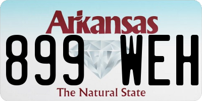 AR license plate 899WEH