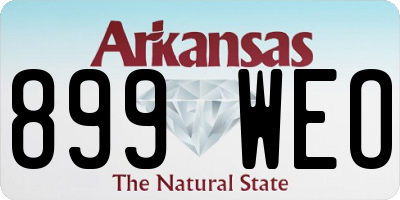 AR license plate 899WEO