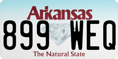 AR license plate 899WEQ