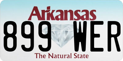 AR license plate 899WER