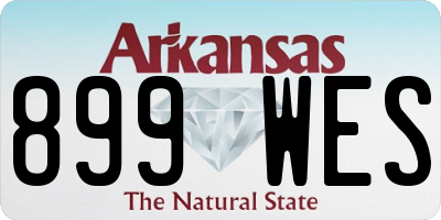 AR license plate 899WES