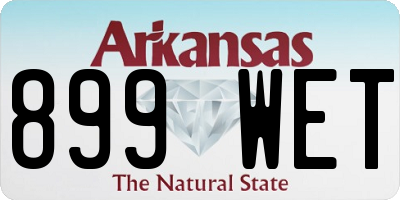 AR license plate 899WET