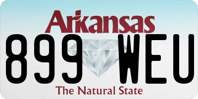 AR license plate 899WEU