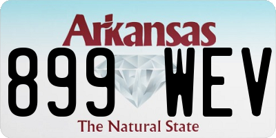 AR license plate 899WEV