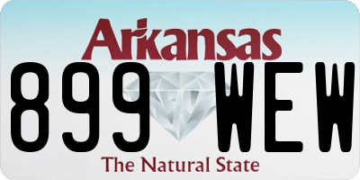 AR license plate 899WEW