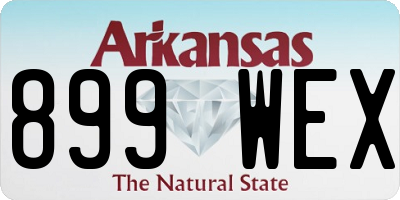 AR license plate 899WEX
