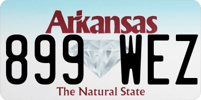 AR license plate 899WEZ