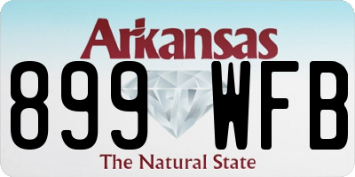 AR license plate 899WFB