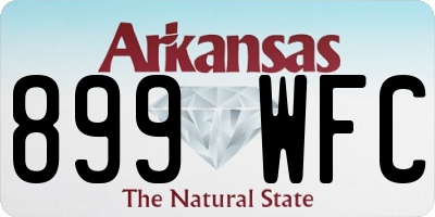 AR license plate 899WFC