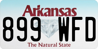 AR license plate 899WFD