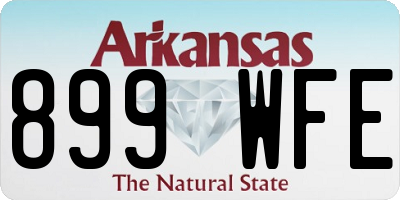 AR license plate 899WFE