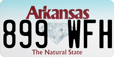 AR license plate 899WFH