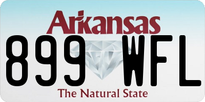 AR license plate 899WFL