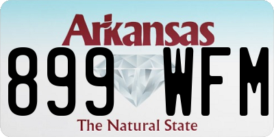 AR license plate 899WFM
