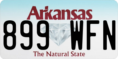 AR license plate 899WFN