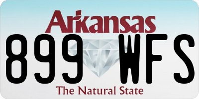 AR license plate 899WFS
