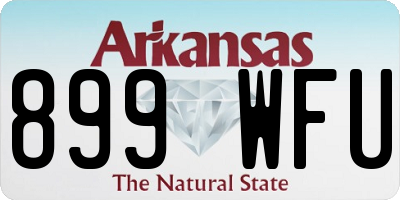 AR license plate 899WFU