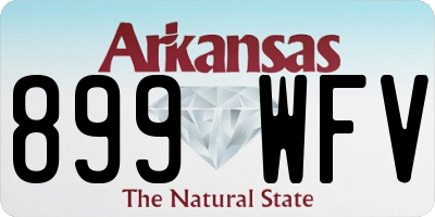AR license plate 899WFV