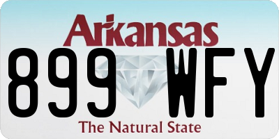 AR license plate 899WFY