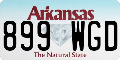 AR license plate 899WGD