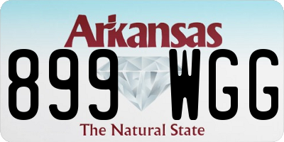 AR license plate 899WGG