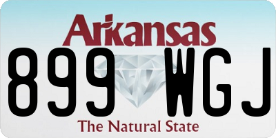 AR license plate 899WGJ