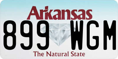 AR license plate 899WGM