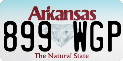 AR license plate 899WGP