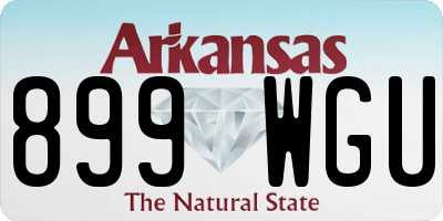 AR license plate 899WGU