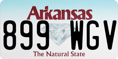AR license plate 899WGV