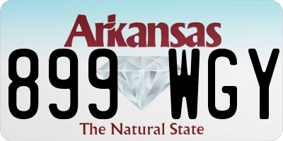 AR license plate 899WGY