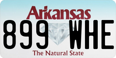 AR license plate 899WHE