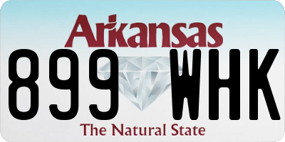AR license plate 899WHK