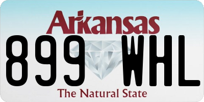 AR license plate 899WHL