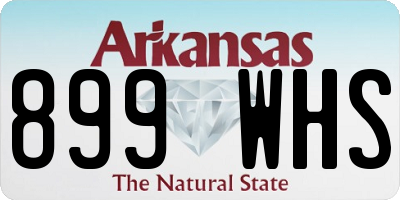 AR license plate 899WHS