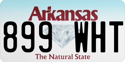 AR license plate 899WHT