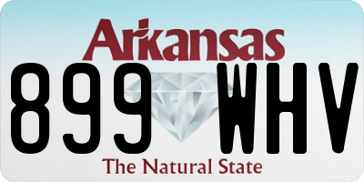 AR license plate 899WHV