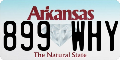 AR license plate 899WHY
