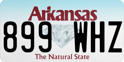 AR license plate 899WHZ