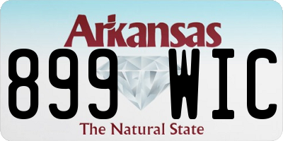 AR license plate 899WIC