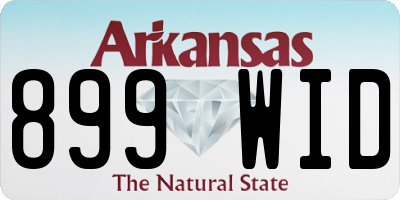 AR license plate 899WID