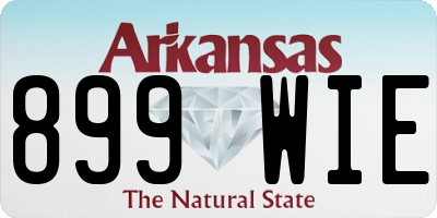 AR license plate 899WIE