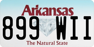 AR license plate 899WII