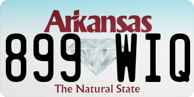 AR license plate 899WIQ