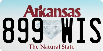 AR license plate 899WIS