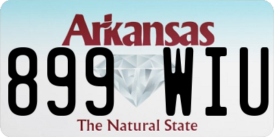 AR license plate 899WIU