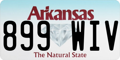 AR license plate 899WIV